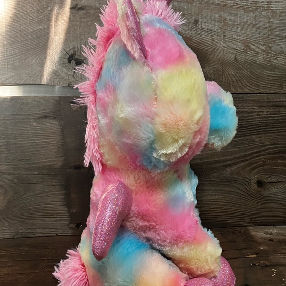 LiL Peepers Pink Yellow Blue Big Eyes Stuff Animal Toy - Picture 4 of 6